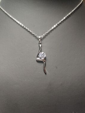 Sterling Silver Swirl Necklace
